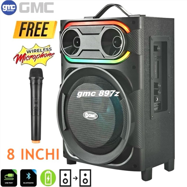 Speaker Portable Bluetooth GMC-897Z 897 Z Free Mic Wireless