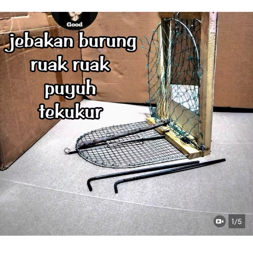 jebakan burung ruak ruak sistem cermin (baru)