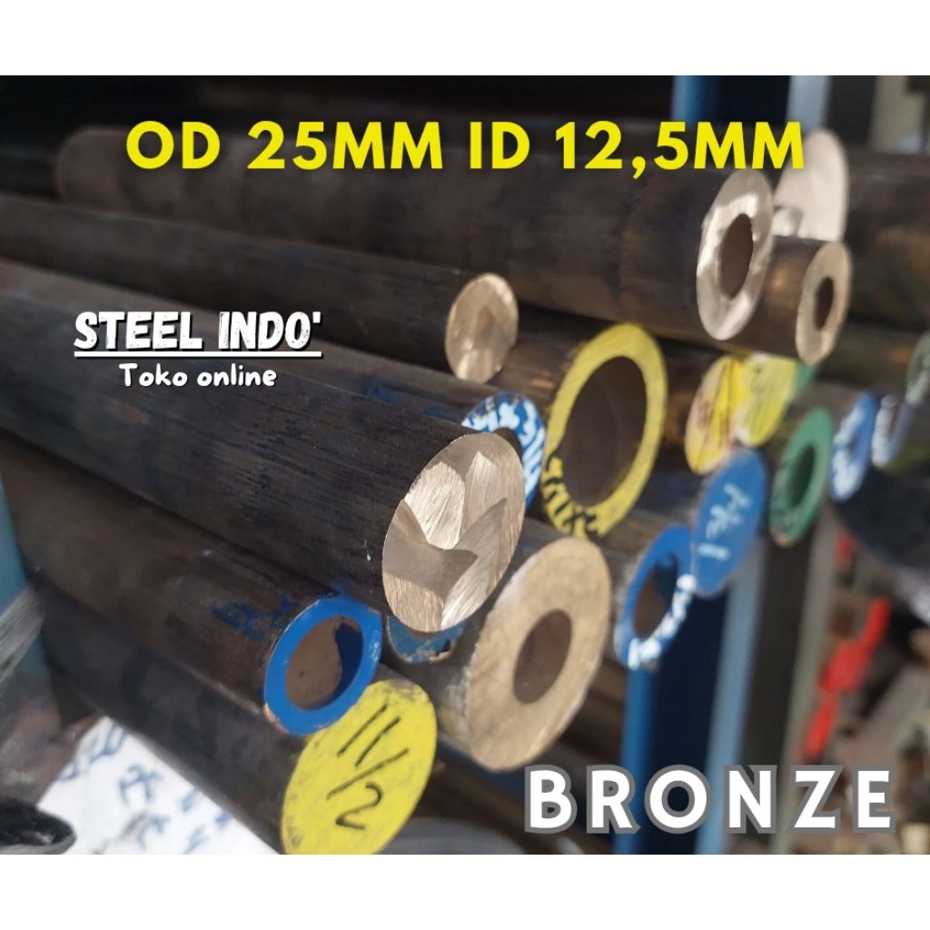 Bronze Od 25mm Id 12,5mm Logam As Lubang bronze