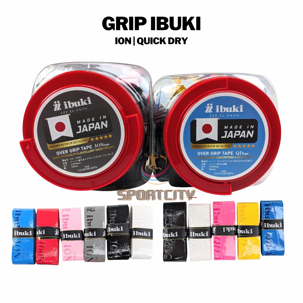 Grip Karet Raket Badminton Tenis Ibuki Super Quick Dry PREMIUM Original