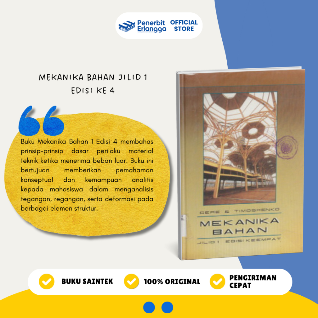 [Erlangga Official] Buku Mekanika Bahan 1 Edisi 4