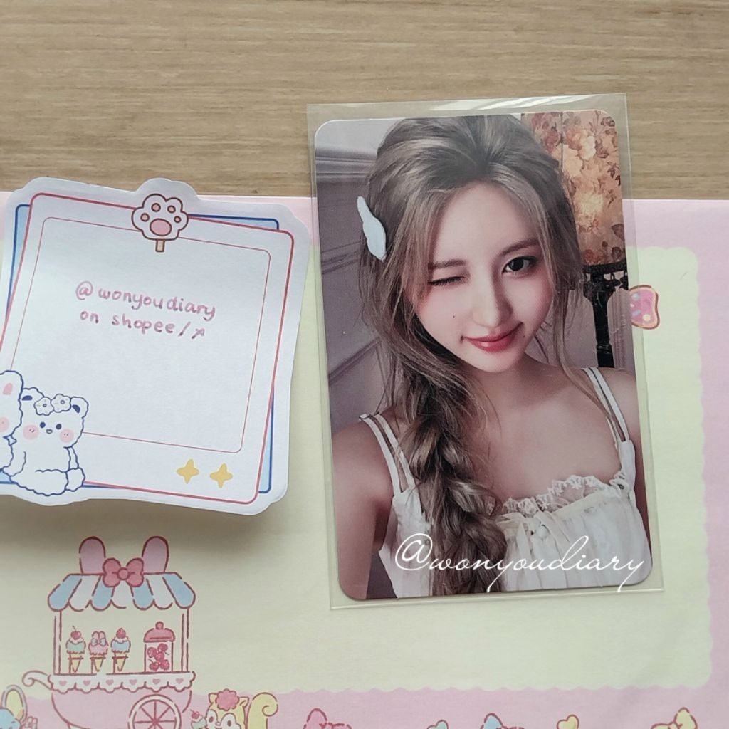 ive gaeul ssq loved ive photocard era secret pc gaeul blonde starship square