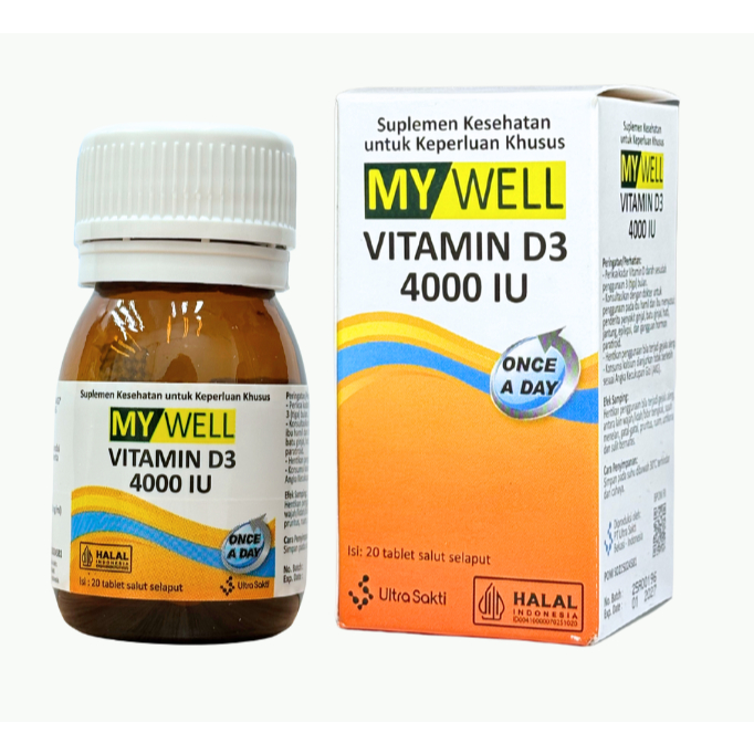 MY WELL Vitamin D3 4000 IU 20 Tablet