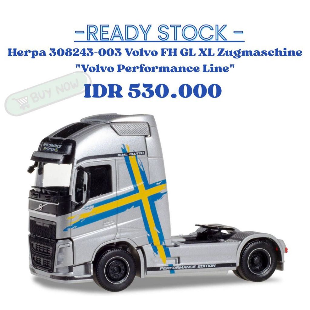 Herpa 308243-003 Volvo FH GL XL Zugmaschine "Volvo Performance Line" 1:87 HO