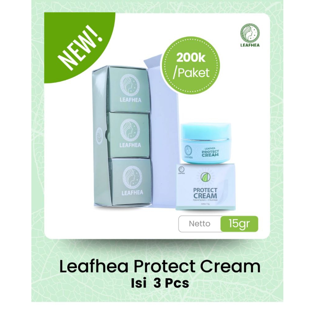 1 Paket Sunscreen SPF50 Leafhea Original Halal BPOM