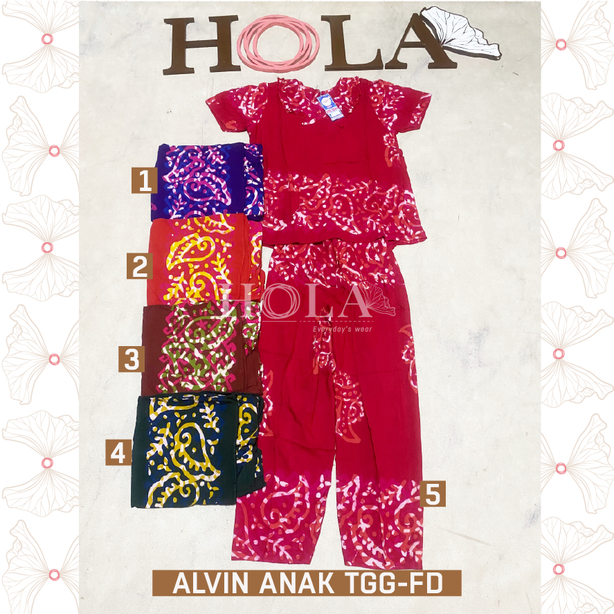 HOLA_FASH | SETELAN ALVIN TANGGUNG, SETELAN BATIK ANAK TANGGUNG