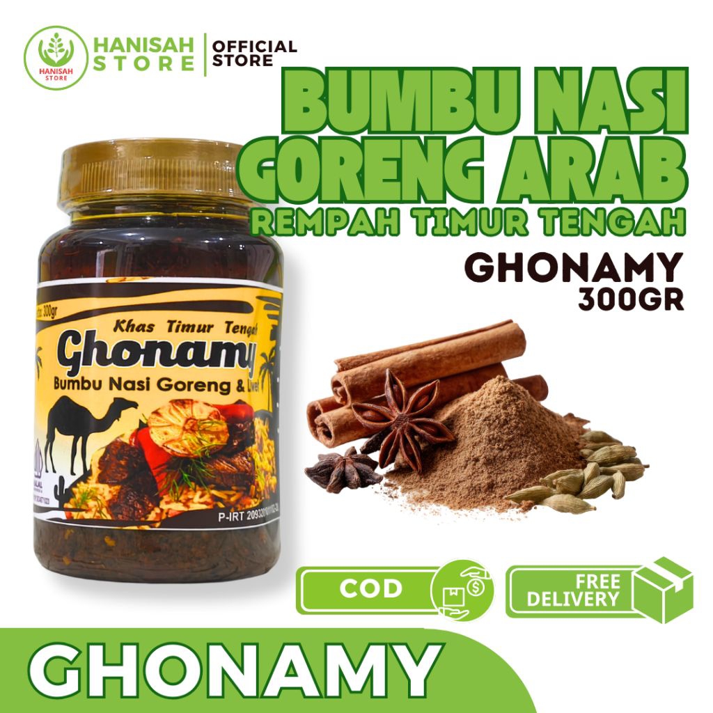 GHONAMY - BUMBU INSTAN NASI GORENG KEBULI TIMUR TENGAH ASLI - 300 GR