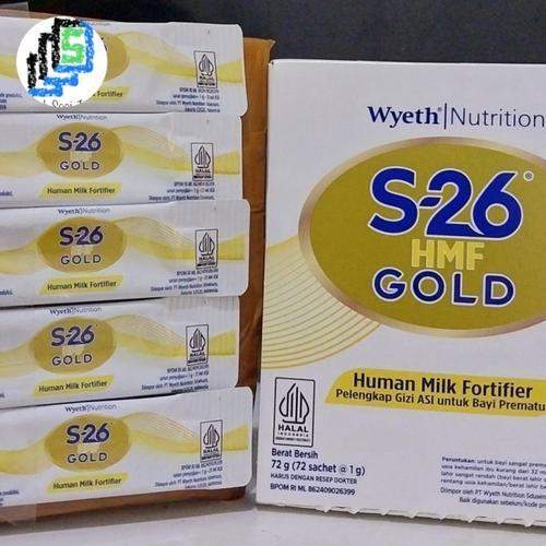 WYETH S-26 Prematur HMF Gold Sachet Penambah BB Bayi Prematur (Perbox)