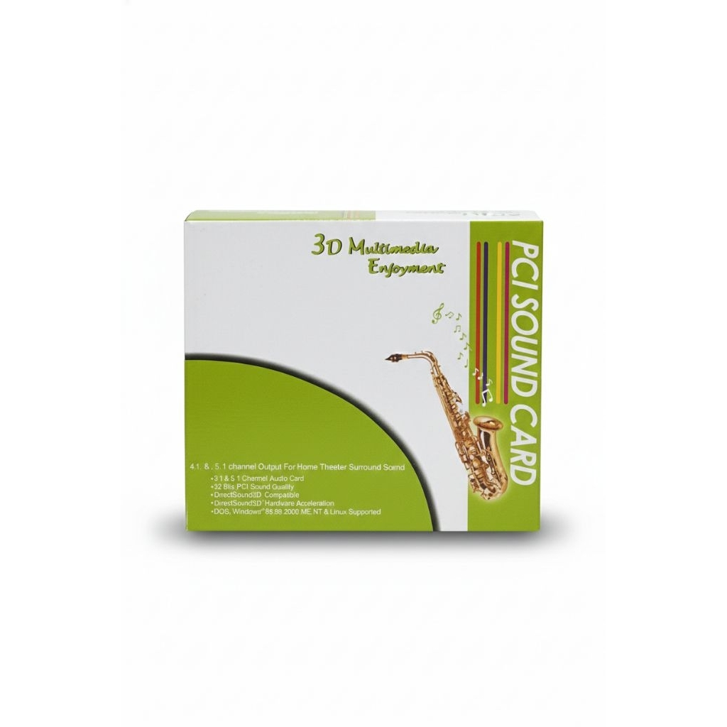 Sound Card PCI 3D Multimedia Enjoyment - Upgrade Audio PC Desktop
