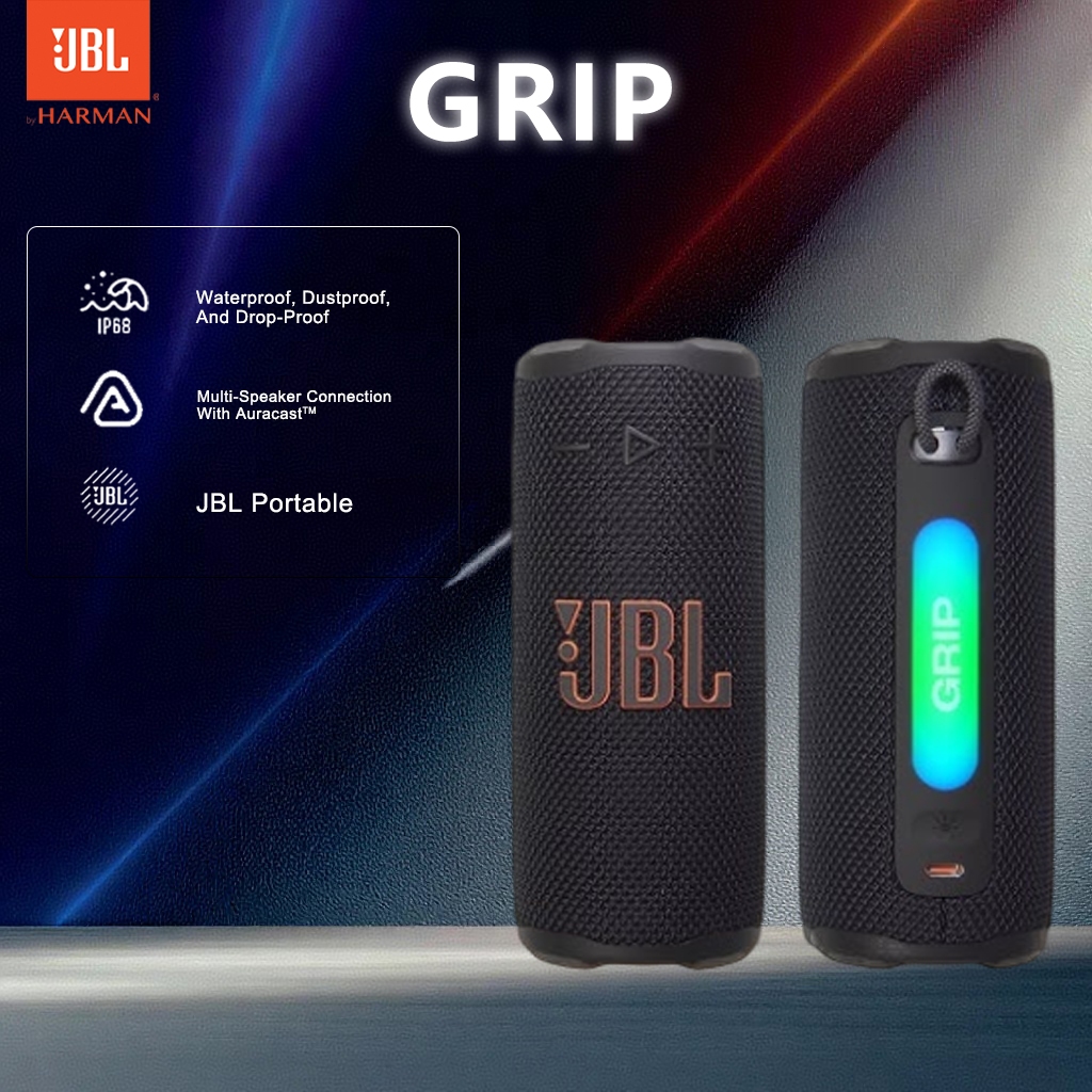 100%Original -- JBL Grip Wireless Bluetooth Portable Speaker Super bass Waterproof and dustproof des