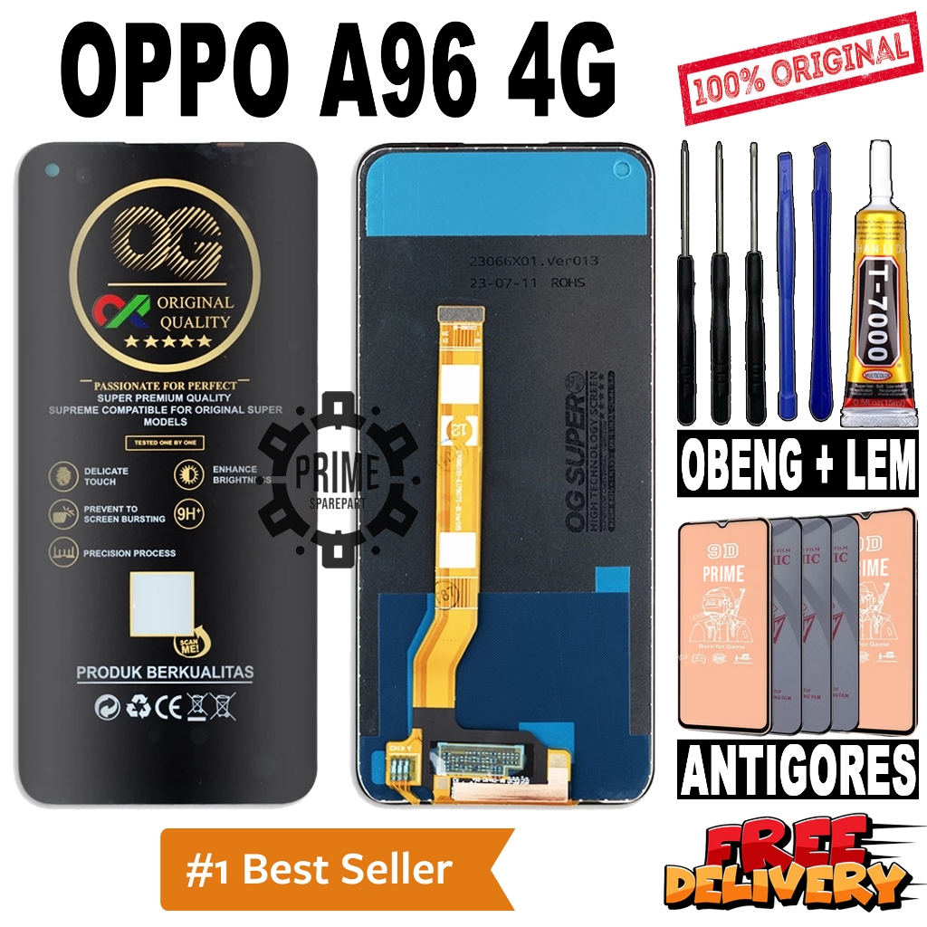 LCD TOUCHSCREEN OPPO A96 4G ORIGINAL OEM LCD OPPO A96 4G FULLSET
