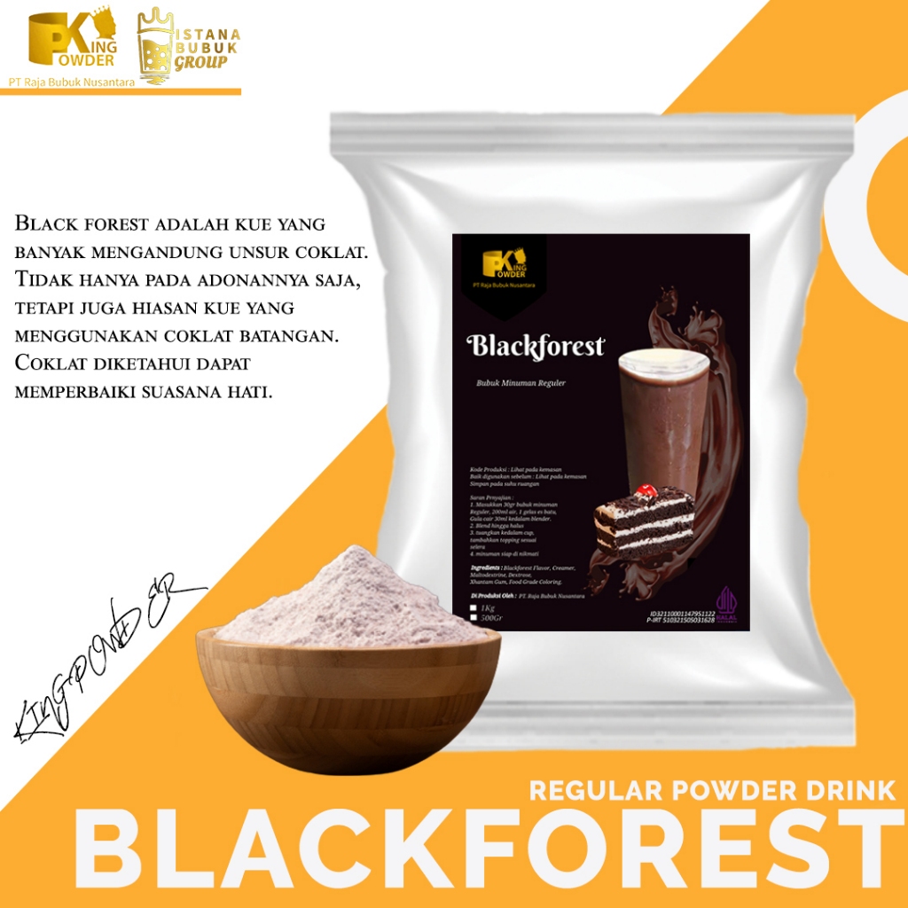 Bubuk Minuman Rasa Blackforest 1KG coklat Blackforest Choco Blackforest