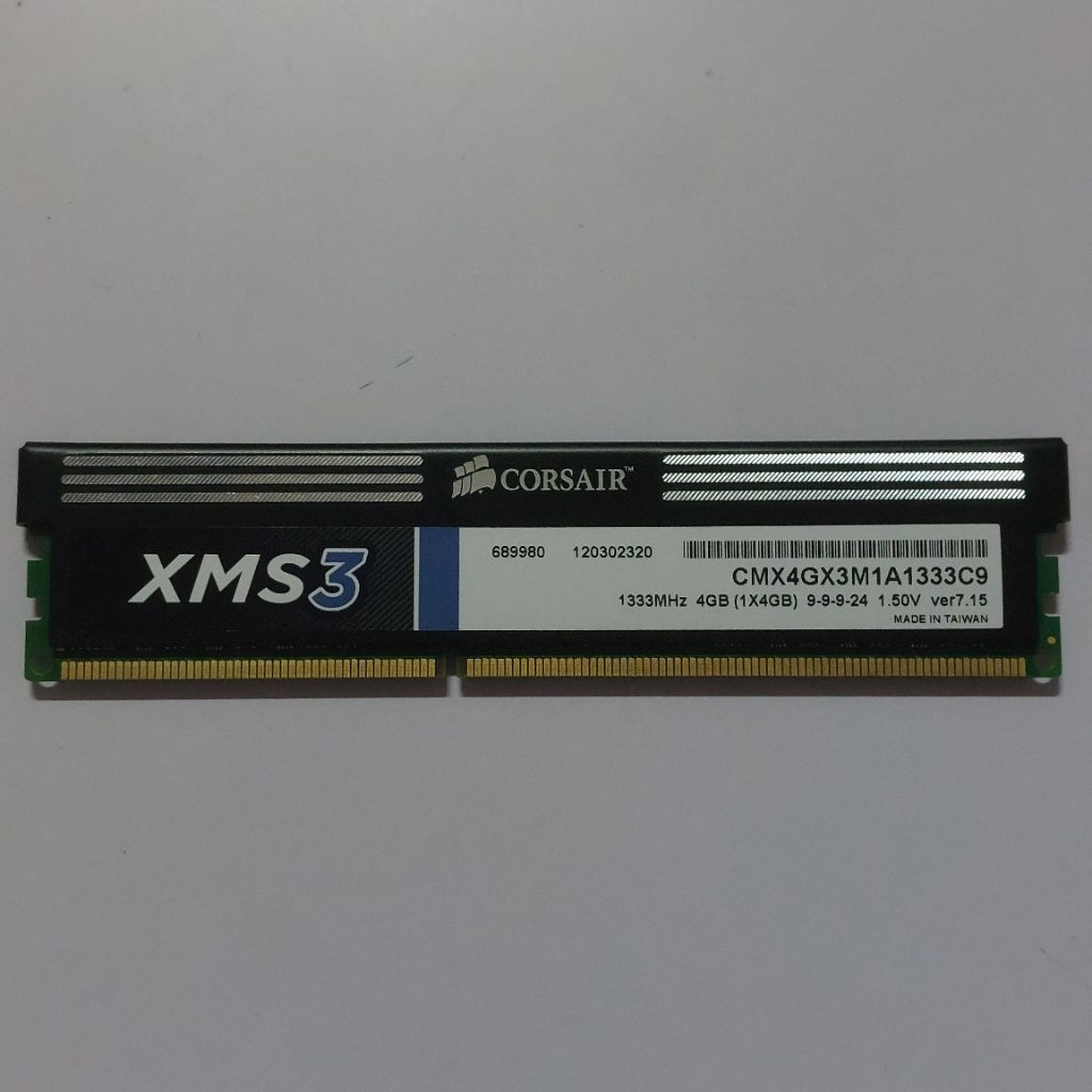 Ram PC GAMING DDR3 4 GB PC10600 CORSAIR XMS3