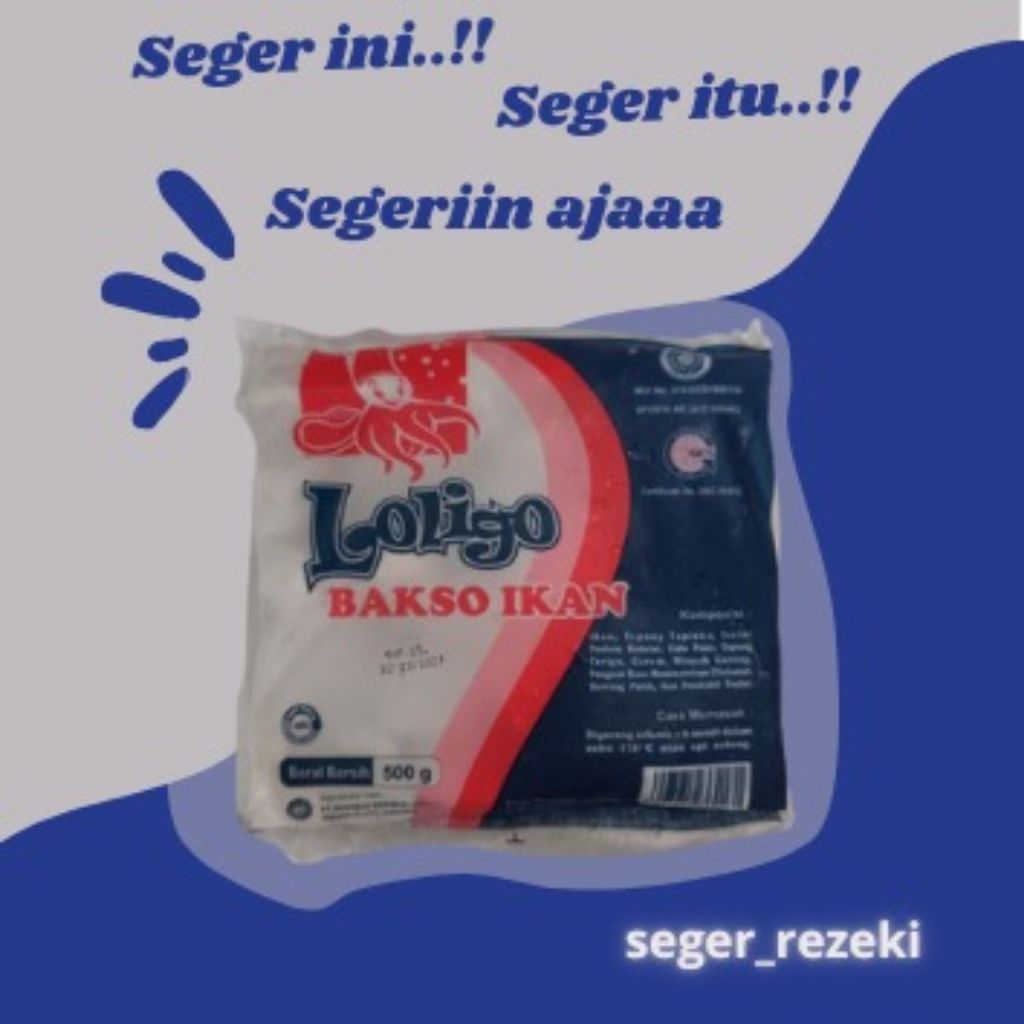 Bakso Ikan Loligo 500G Campuran Seblak