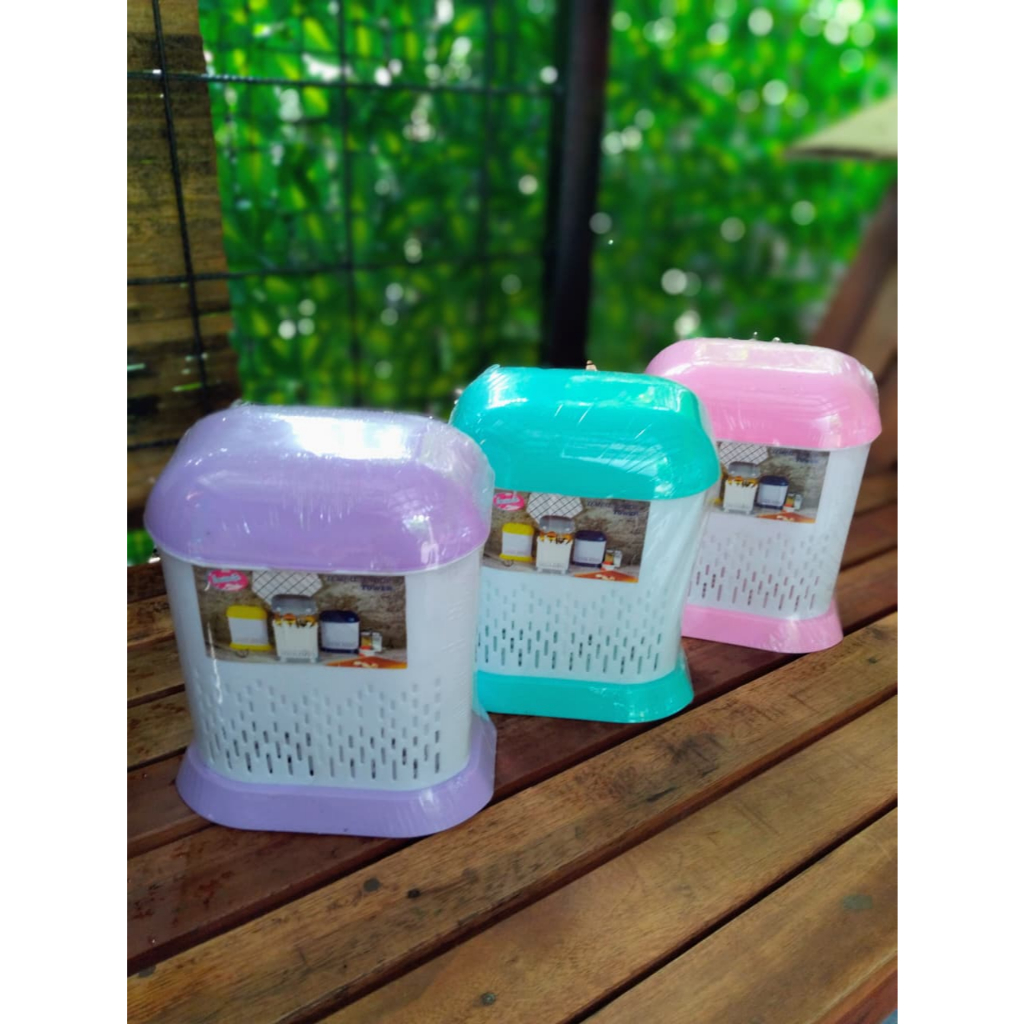 Tempat Sendok Tutup Lovenia Tempat Sendok Tower Wadah Sendok Tutup Pastel Tempat Sendok 2 Sekat Wada