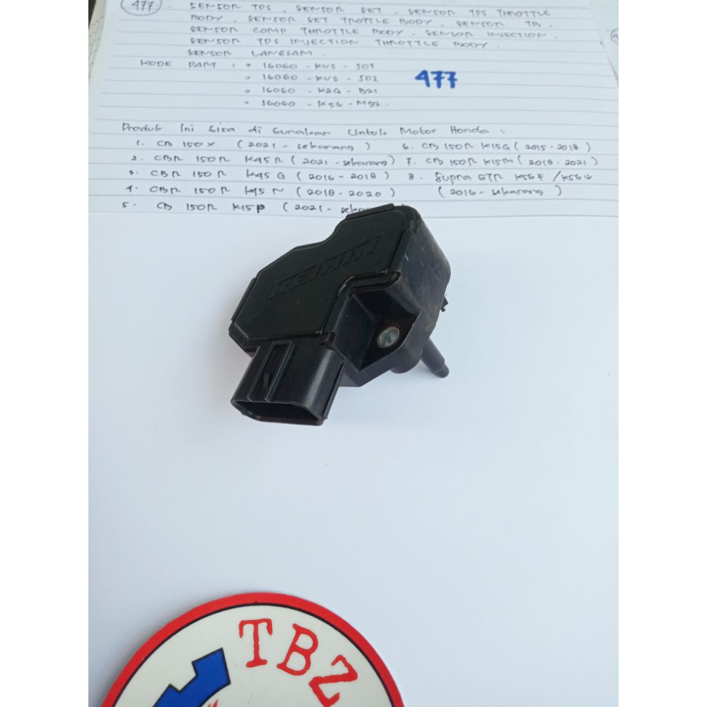 sensor tps cbr 150r sensor tps cb 150r sensor tps supra gtr sensor tps cb 150x sensor langsam thrott