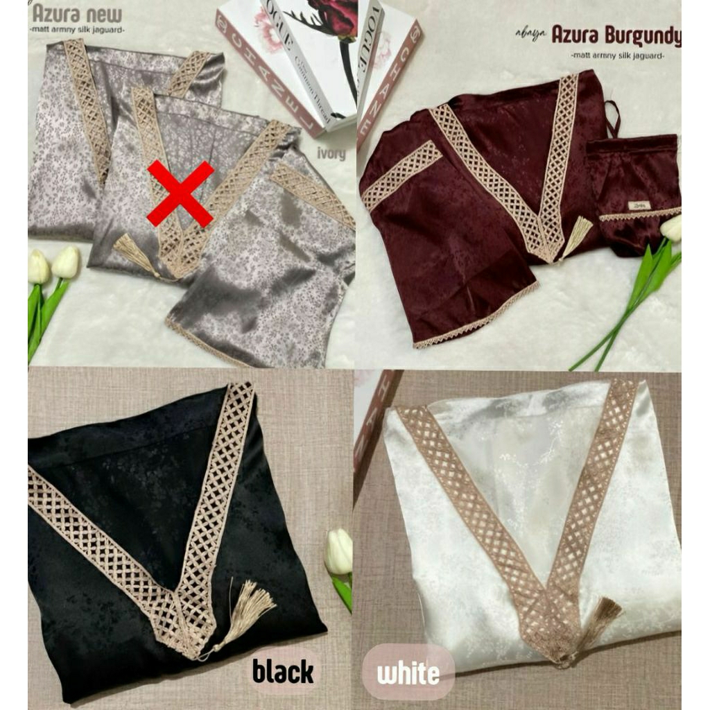 ABAYA AZZURA MOTIF/ABAYA SHOLAT JAGUAR SILK/ABAYA SILK PREMIUM/MUKENA SILK JAGUAR