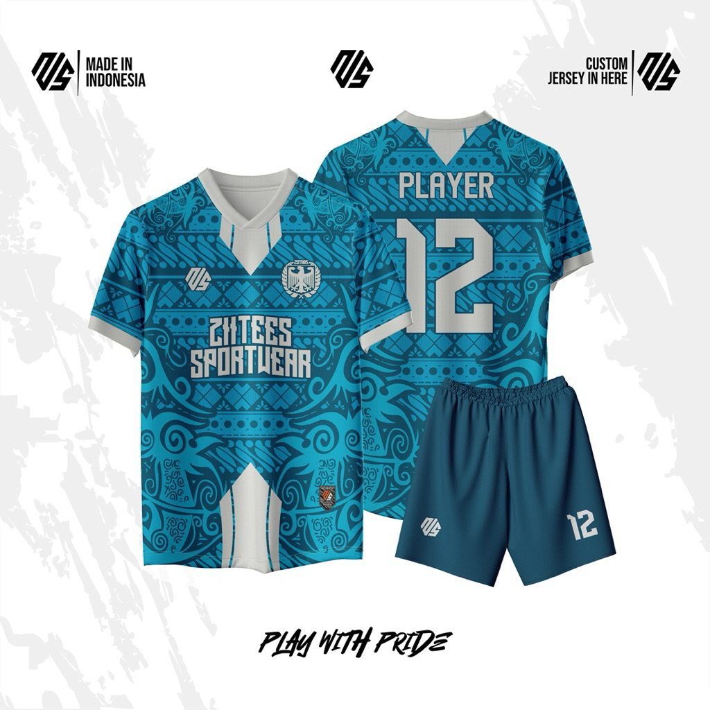 Jersey bola custom full printing