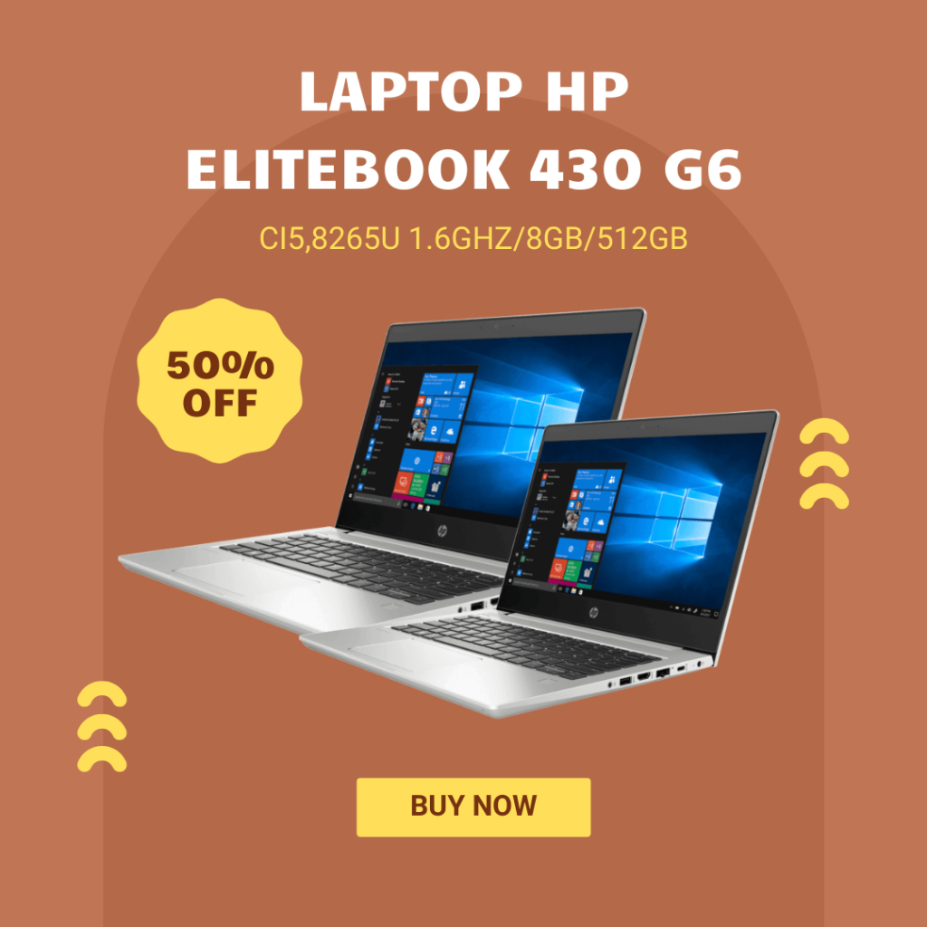 Laptop Hp Elitebook 430 G6 Ci5 8265U 1.6GHz Ram 8GB Ssd 512GB