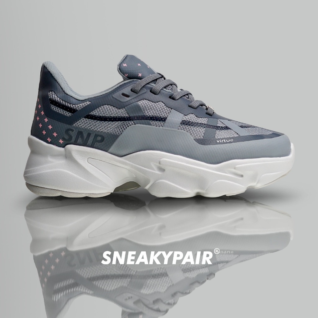 SNEAKYPAIR Virtue Moon Grey Sepatu Wanita Sneakers Shoes