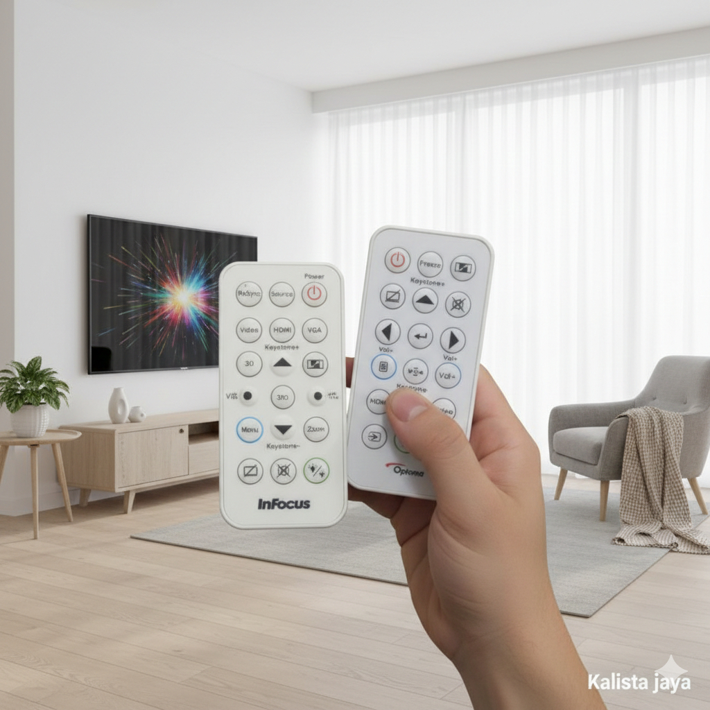 REMOTE REMOT PROYEKTOR PROJECTOR INFOCUS OPTOMA ORIGINAL ASLI