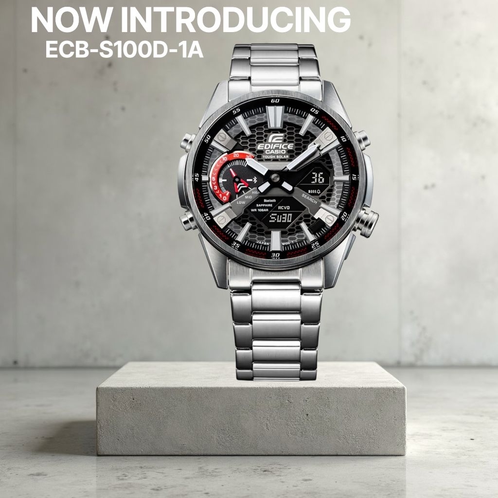 Jam Tangan Pria Merk Casio Edifice EQB-1200D / EQB-1200D Baterai