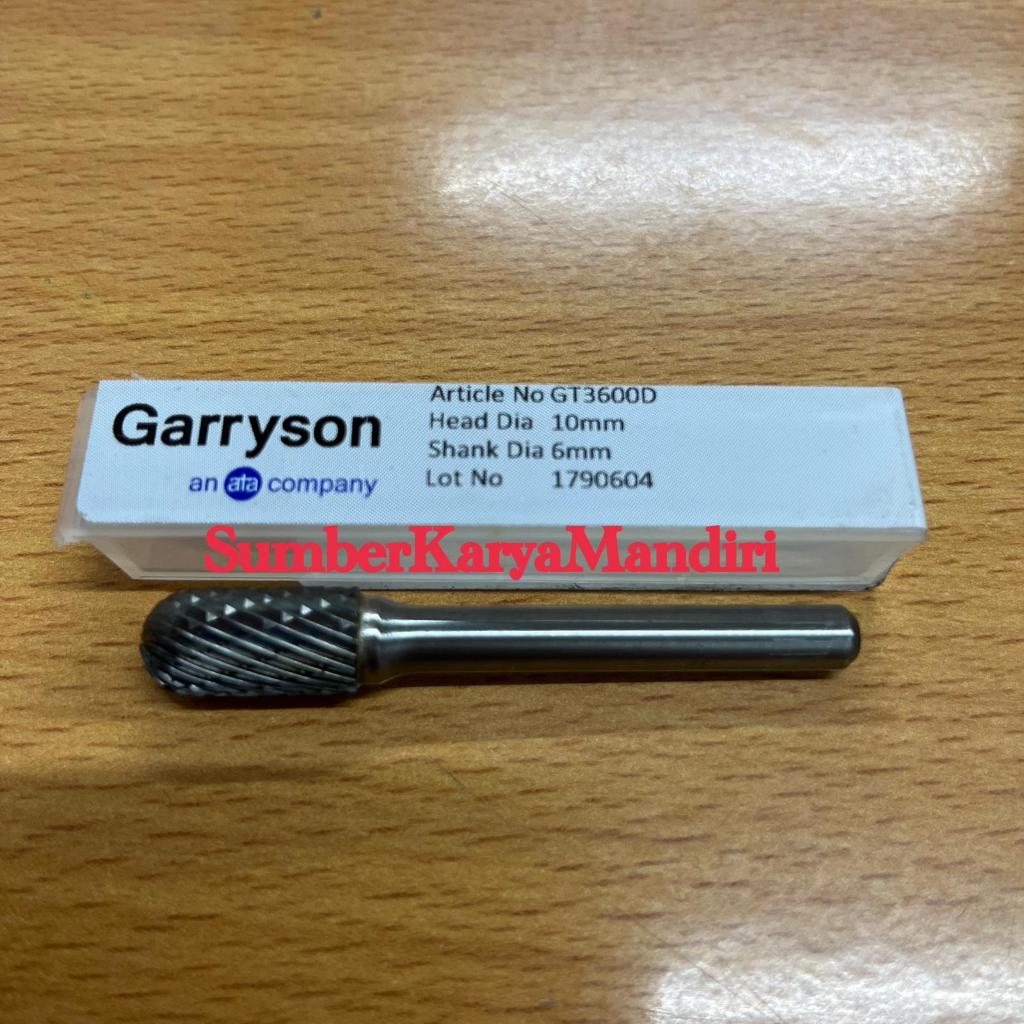 Garryson Rotary Carbide Burr Tungsten GT3600D (Head 10MM x Shank 6MM)