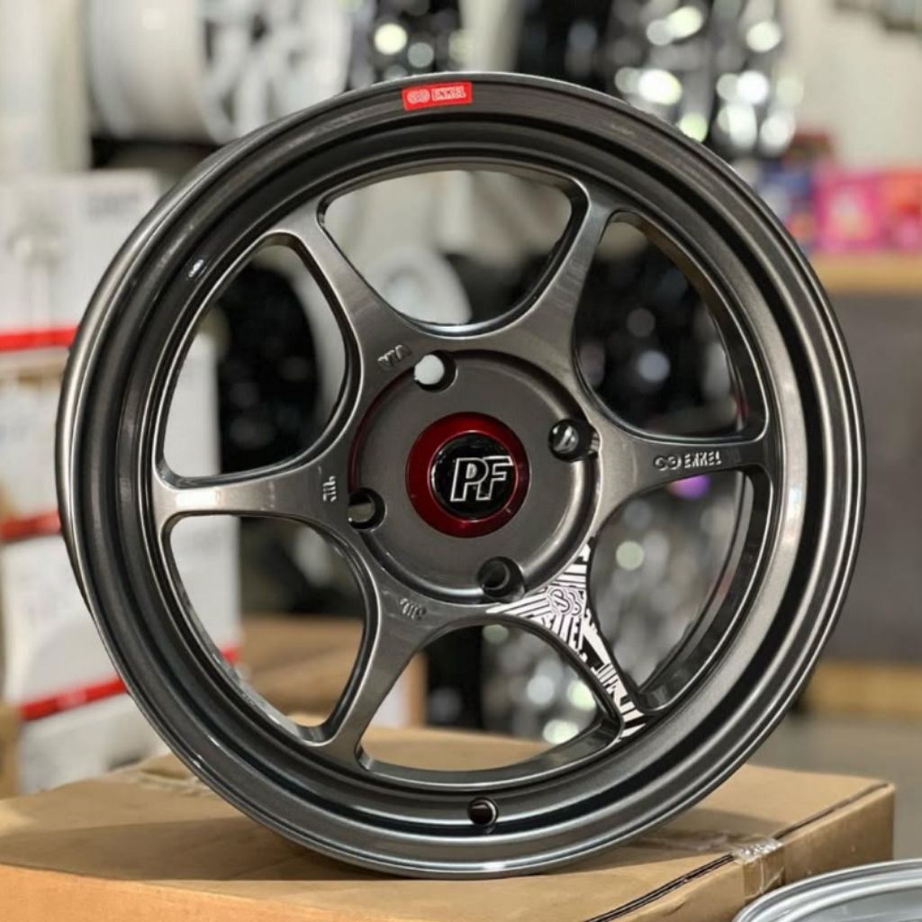 velg mobil r15 enkei pf06 pcd 4X114,3 lebar 6,5 velg racing ring 15 velg mobil avanza xenia Livina k