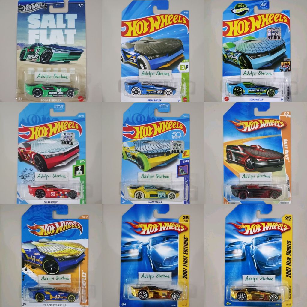 hotwheels hot wheels solar reflex 2007 new models first editions chrome gold emas best for track sta