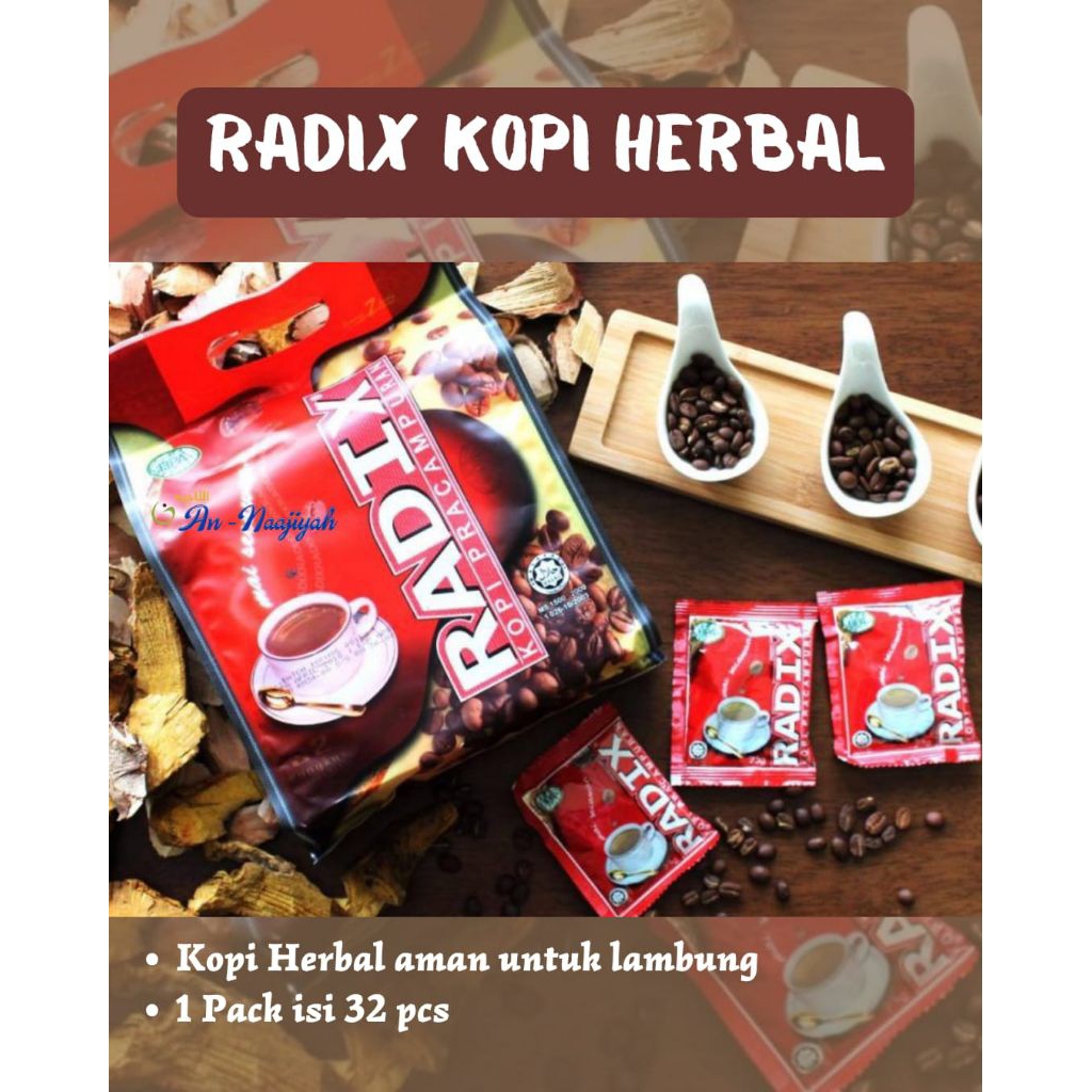 ECER MURAH | KOPI RADIX KOPI HERBAL SACHET 23GR | KOPI HERBAL HPAI | KOPI RADIX TERLARIS | KOPI SEHA