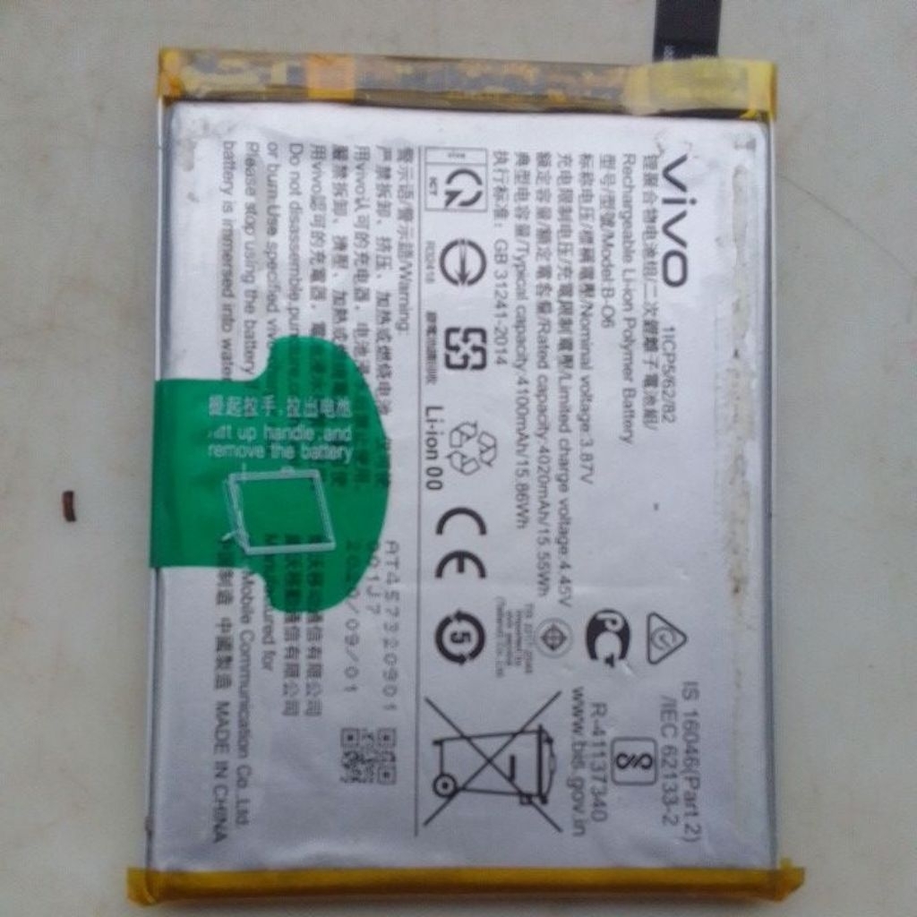 batre b-o6 hp vivo V20 / V20 Pro / V20 SE / V21 4G / S7 seken