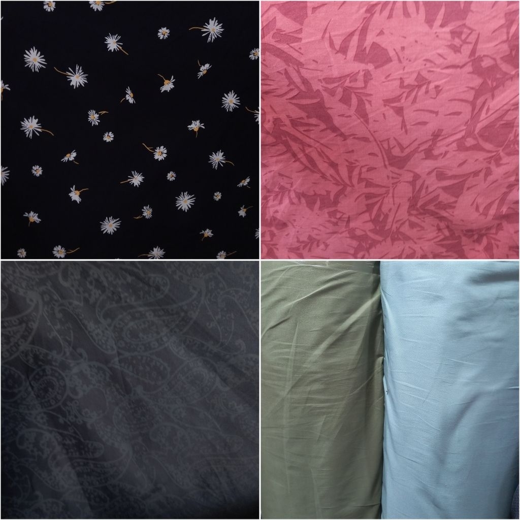1/2 meter Kain Twill | Katun Twill | Bahan Twill | Kain Meteran | Katun Twill Motif | Bahan Import