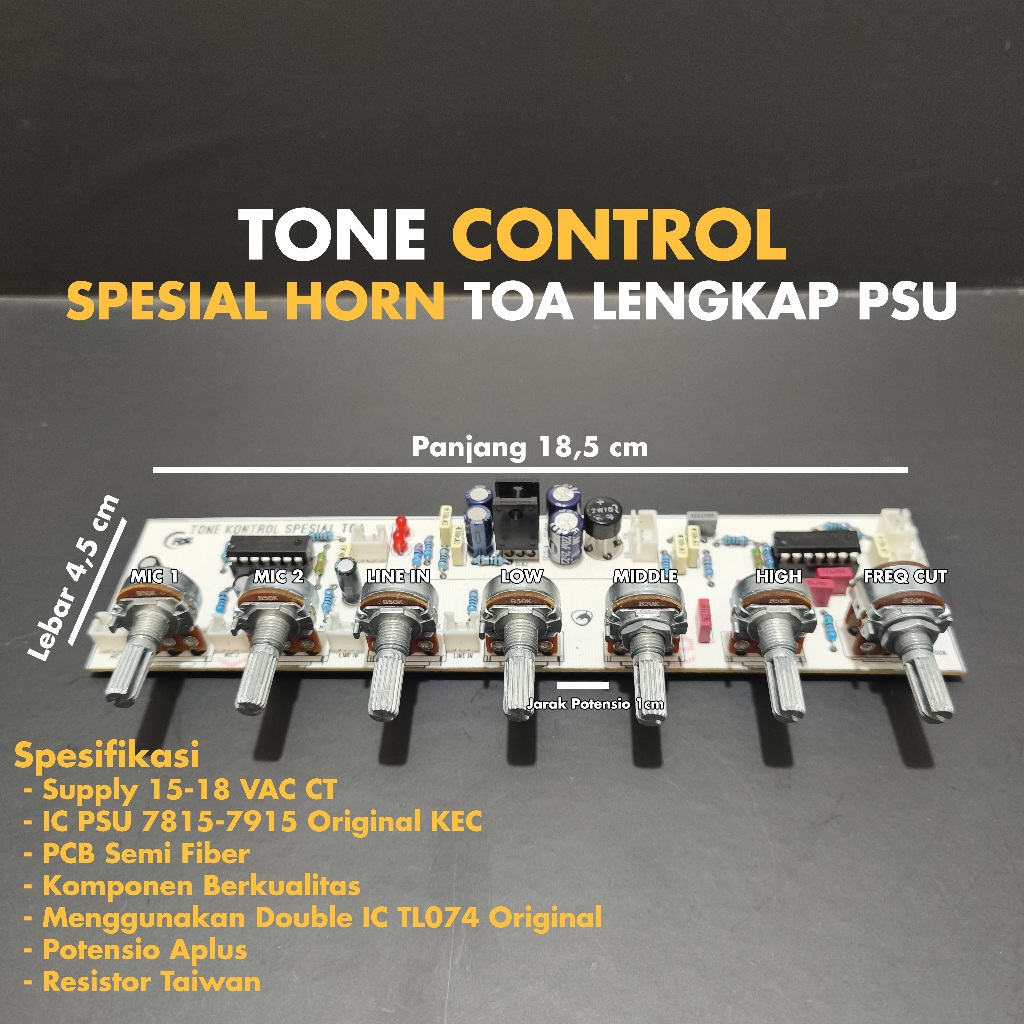 Tone Control Spesial Toa Corong Lengkap PSU / Tone Control Horn Toa Lengkap PSU