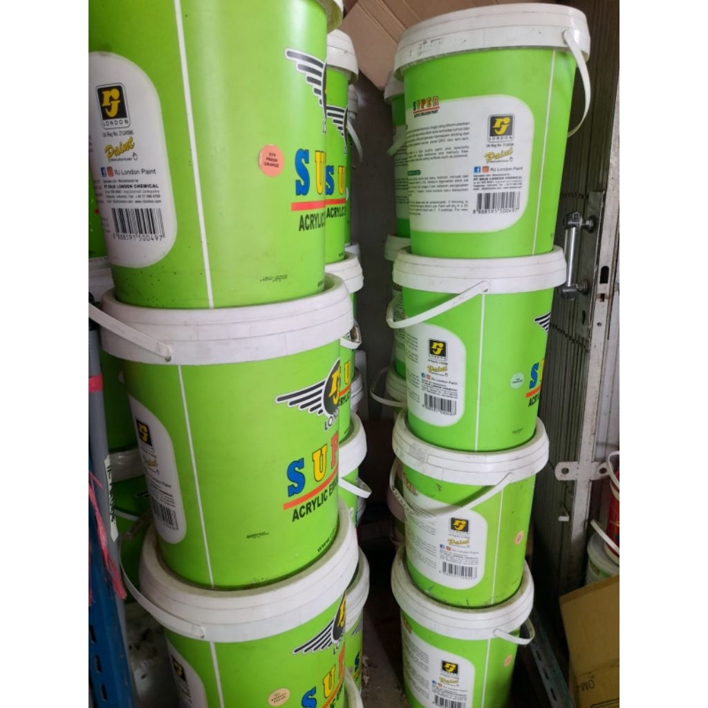 Cat tembok superMerk RJ london4.5 kg