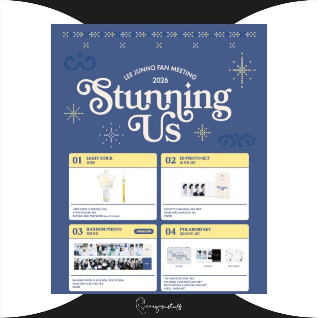 LEE JUNHO FANMEETING STUNNING US OFFICIAL MERCHANDISE / MERCH / MD