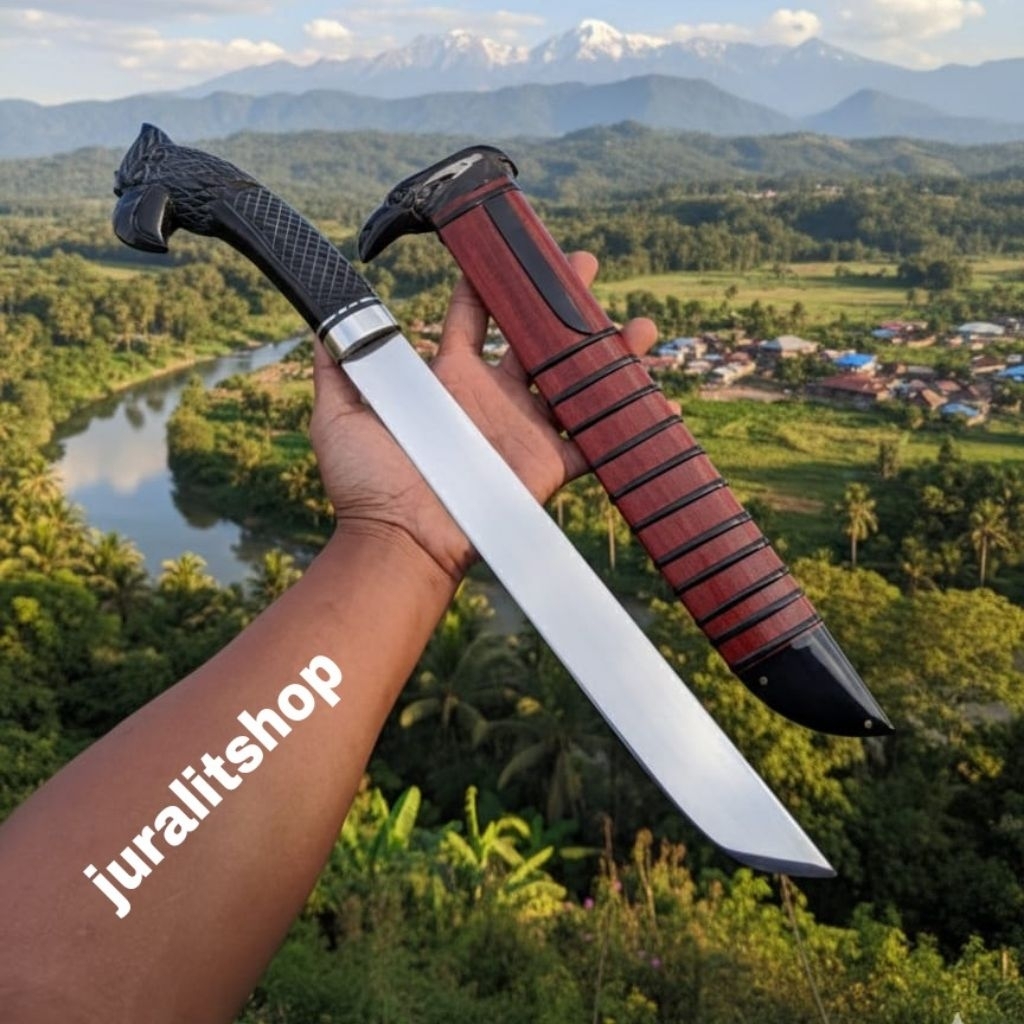 GOLOK SEMBELIH SERBAGUNA TANDUK KERBAU ASLI GOLSEM