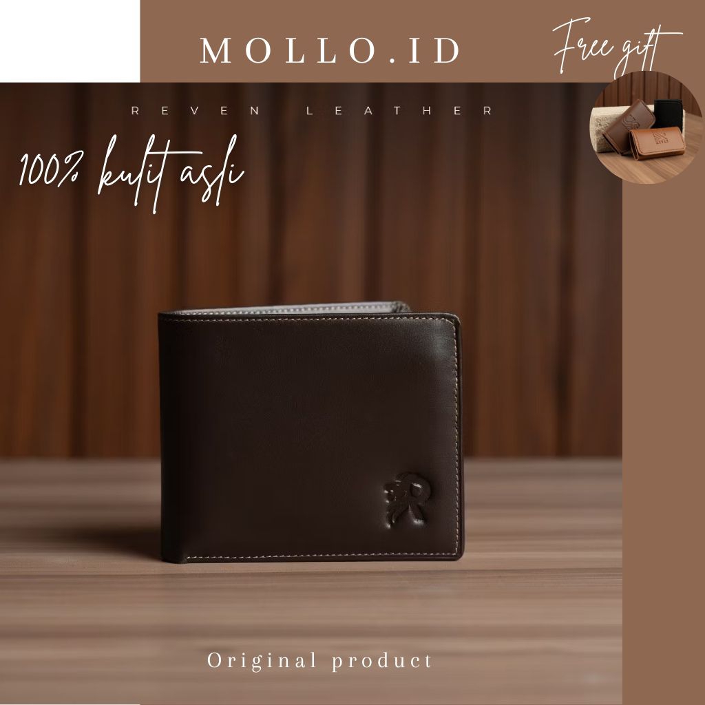 Xavier Wallet - Dompet Lipat Pria Kulit Sapi Asli Free Box Dompet pria premium Dompet pria branded