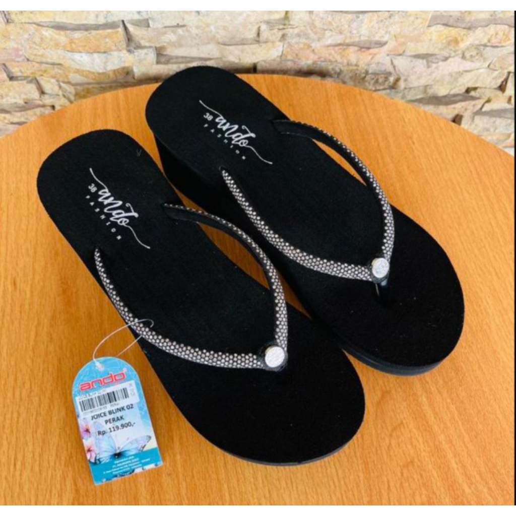 SANDAL, SANDAL ANDO, SANDAL ANDO WANITA, SANDAL TINGGI, SANDAL JEPIT ANDO, SANDAL ANDO ANTI PUTUS, S
