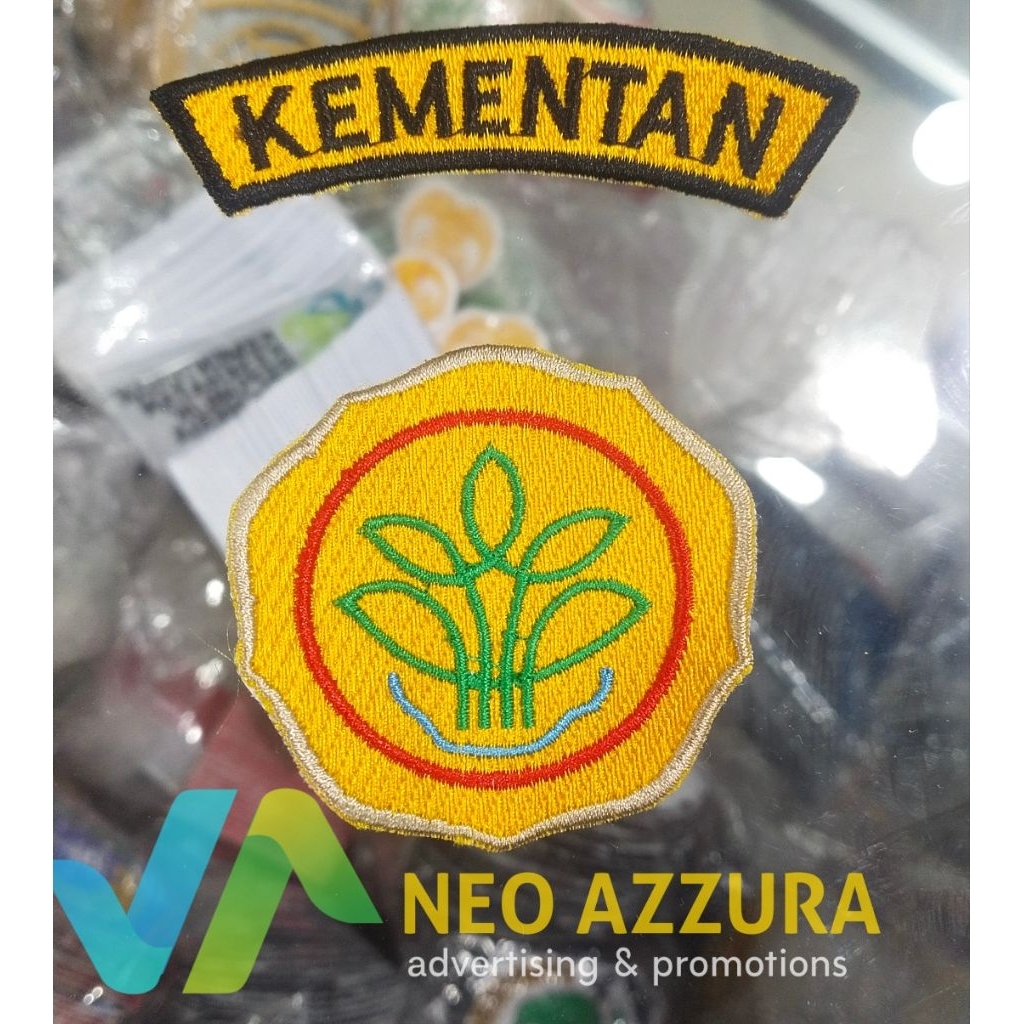 LOGO Kementrian Pertanian, BORDIR Kementan  ,EMBLEM  kementan,BADGE Kementan terbaru