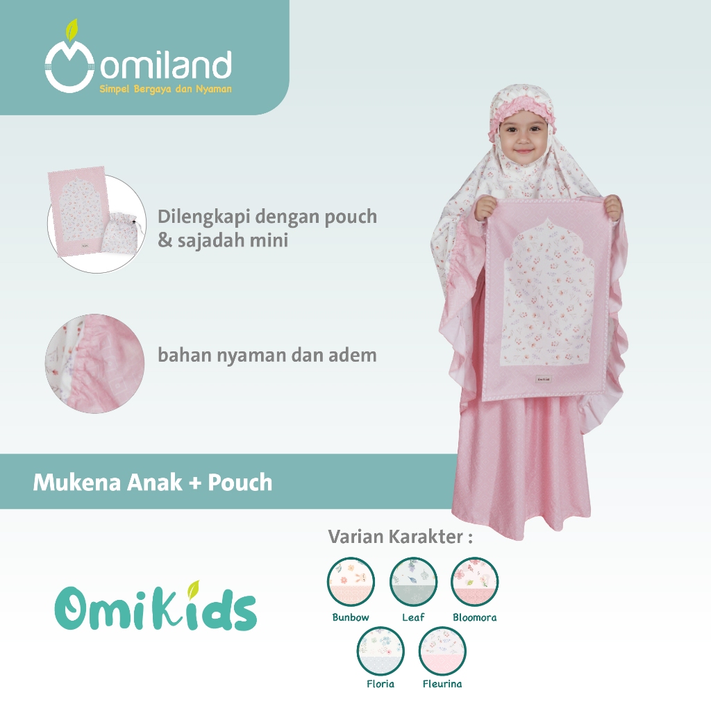 Omiland Mukena Anak Pouch Multifungsi Travel Omikids