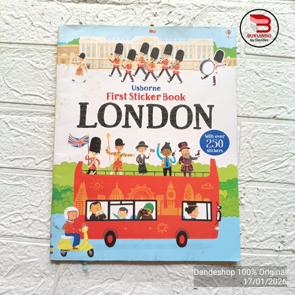 Usborne First Sticker Book LONDON - Buku Anak BAHASA INGGRIS Bekas Preloved