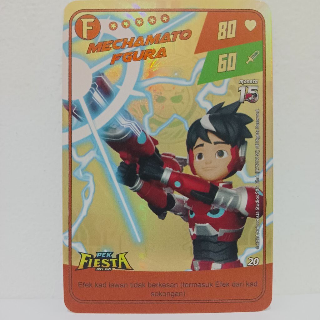 (HARGA SATUAN) Monsta Galaxy Card Mechamato Fgura Pek Fiesta 2024-2025 Malaysia