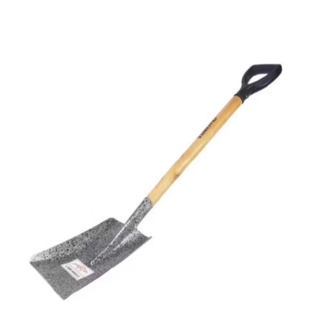 Sekop Pasir Baja asli cap crocodil / skop pasir baja gagang kayu/sekop pasir proyek