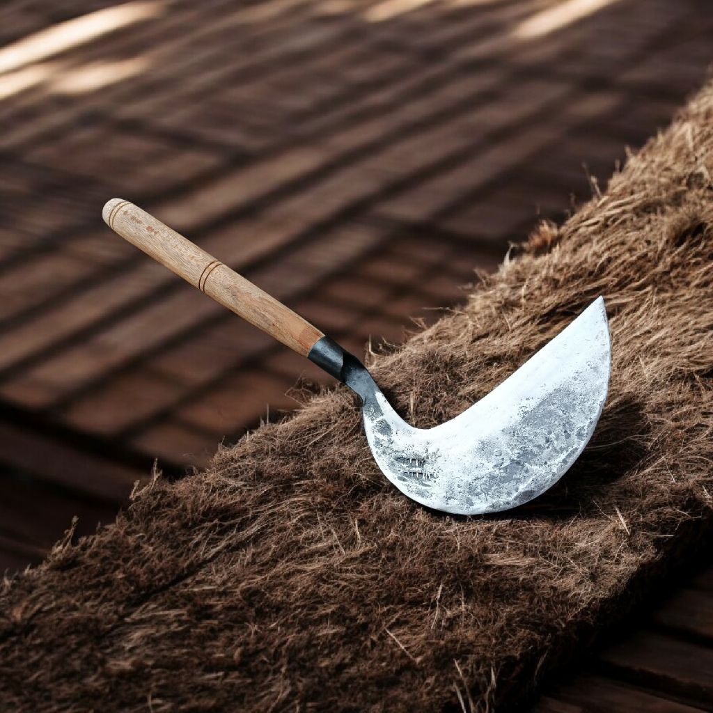 Sabit Rumput Karah Tlongsong Model Cikajang Baja Asli Tajam untuk Rumput