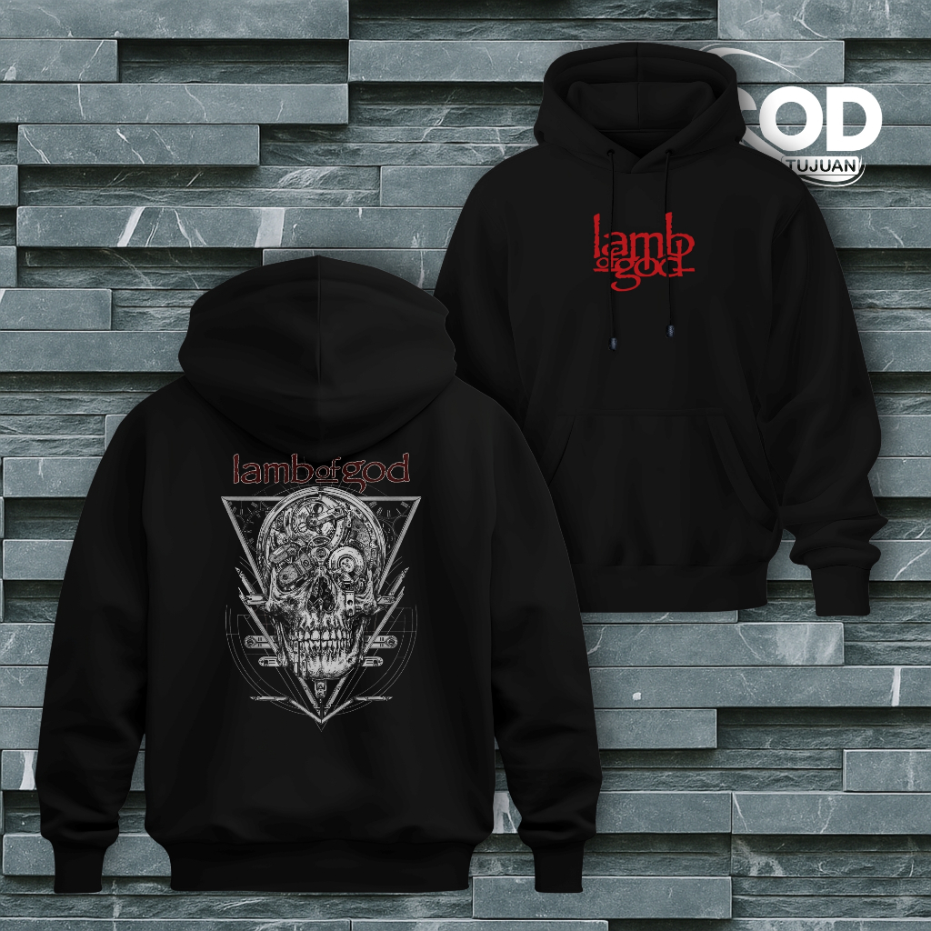Sweater Hoodie Musik Rock Lamb Of God Keren Model Streetwear Cowok Cewek Unisex Regulat Fit M - XXL