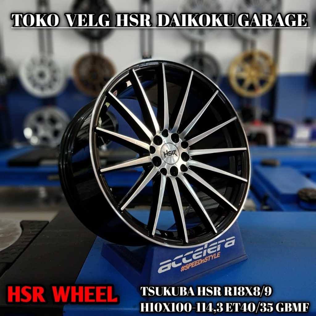 Velg Mobil Ring 18 HSR TSUKUBA Model Celong r18 Cocok Innova Hrv Civic Rush Xpander dll