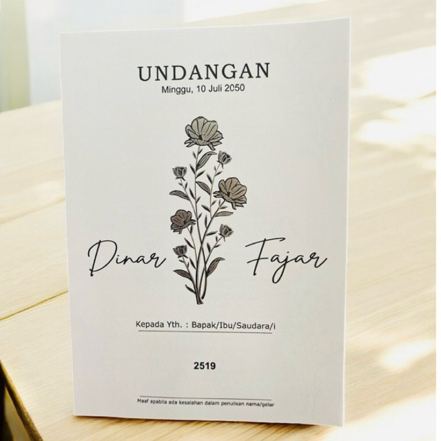 Blanko Undangan Erba 2519 Blanko Undangan