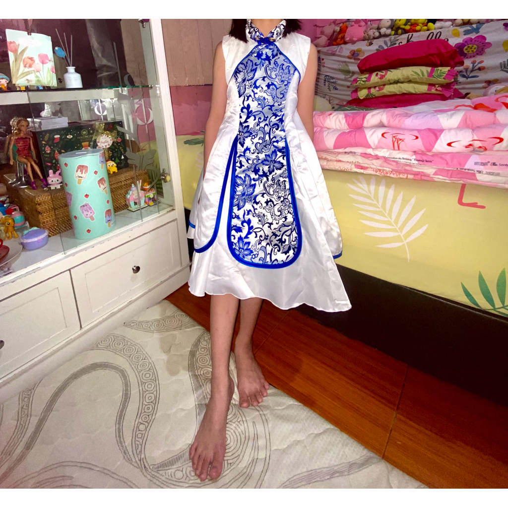Dress Anak Cheongsam Korea Desain Elegan dan Nyaman