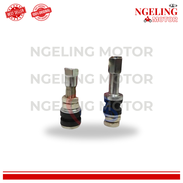 Pentil Tubles Federal Original Besi Chrome Karet Short Long 48mm Untuk Ban Motor Tubeless Panjang Pe