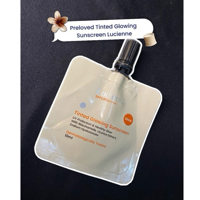 Preloved Tinted Glowing Sunscreen Lucienne (isi 60%)